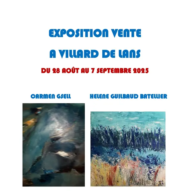 Exposition de 2 artistes peintres avec Art'Mada_Villard-de-Lans