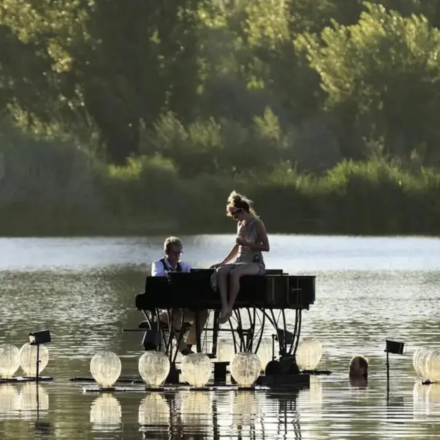 Concert le pianO du Lac Cédric Granelle et Louise Perret_La Salle-les-Alpes