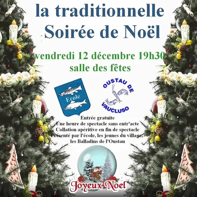 La traditionnelle Soirée de Noël_Fontaine-de-Vaucluse