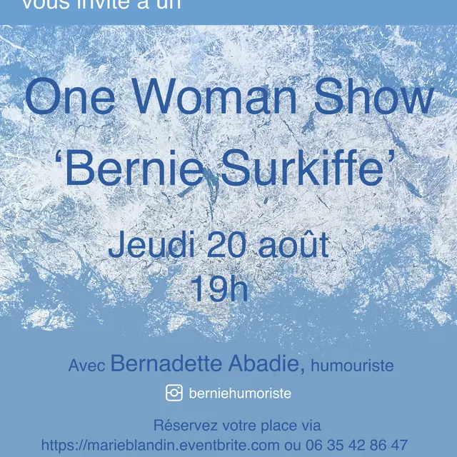 One Woman Show Bernie Surkiffe_La Couarde-sur-Mer