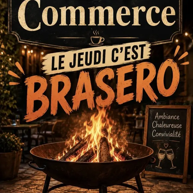 Brasero chez café du commerce_Eyragues
