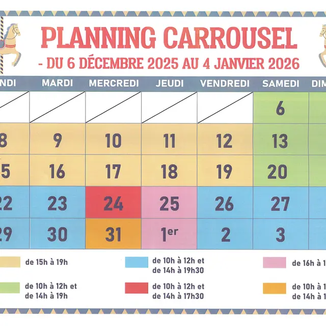 Carrousel sur l'esplanade Laurens Deleuil