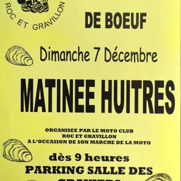 Matinée Huitres et marché de la moto_Saint-Pierre-de-Boeuf