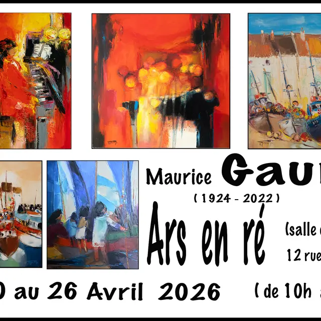 Affiche de l'exposition Maurice Gaury