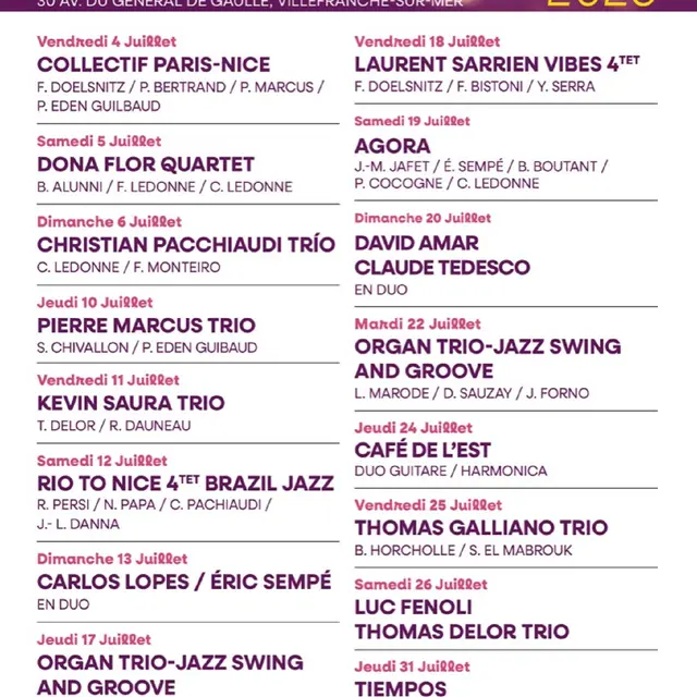 Concerts à la Trinquette Jazz Club_Villefranche-sur-Mer