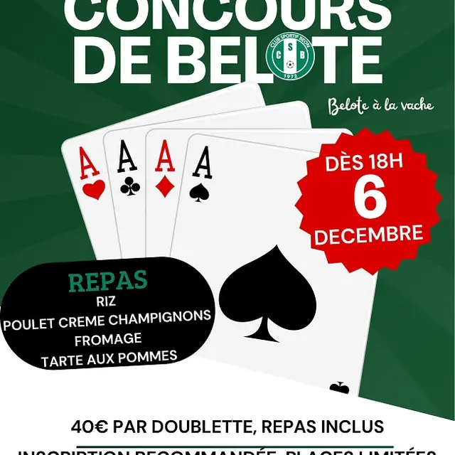 Concours de belote à la vache à Béon_Culoz-Béon