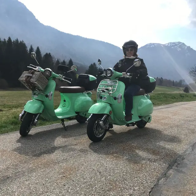 Les Bauges - Vespa électrique et détente_Chignin