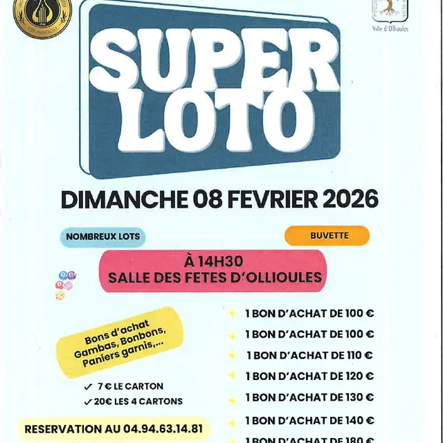 Super Loto de la Lyre Provençale d'Ollioules_Ollioules