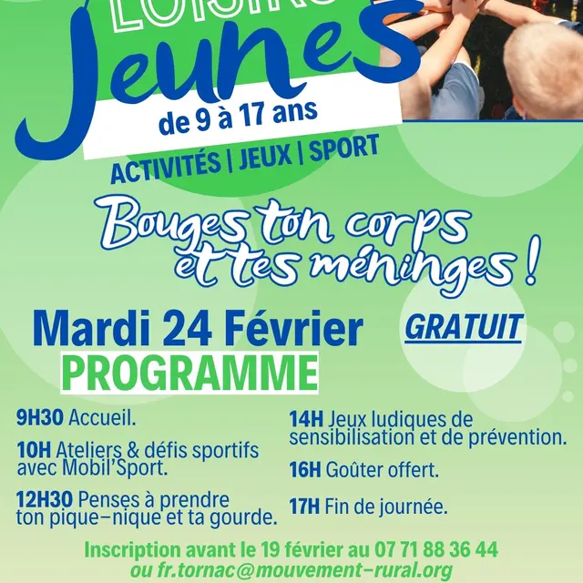 2ème édition de la journée Loisirs Jeunes_Tornac