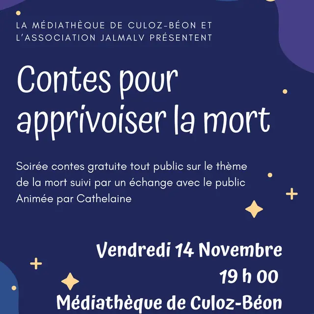 Contes pour apprivoiser la mort à la médiathèque de Culoz_Culoz-Béon