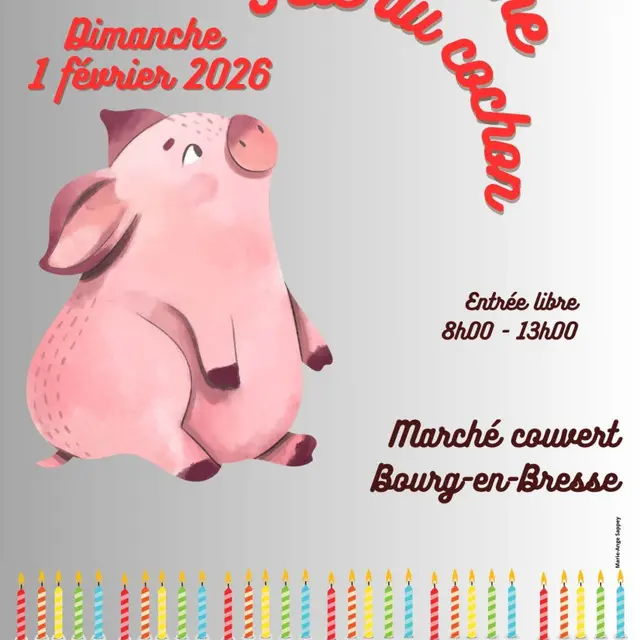 Affiche Fête du cochon 2026