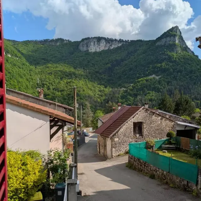 Vu du balcon du gîte