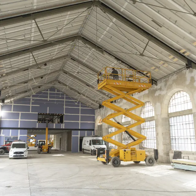 Le chantier de la future halle événementielle