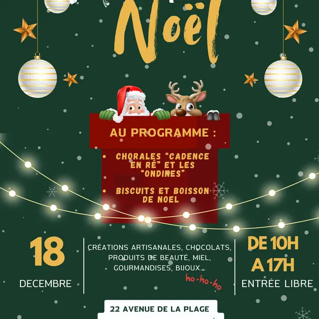Le marché de Noël des jardins d'arcadie_Le Bois-Plage-en-Ré