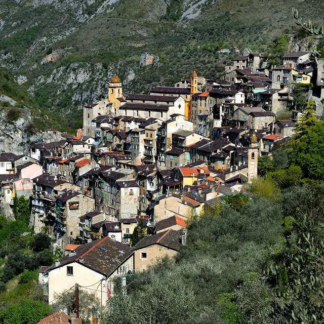 Saorge vue depuis la Madone del Poggio