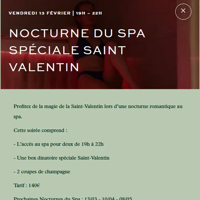 Nocturne du Spa Spéciale Saint Valentin_Malaucène