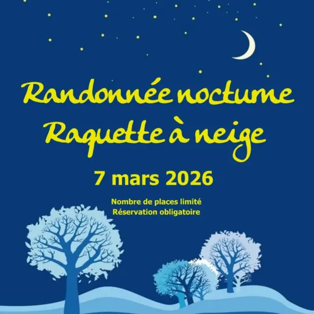Randonnée nocturne en raquettes à Lachat_Haut Valromey