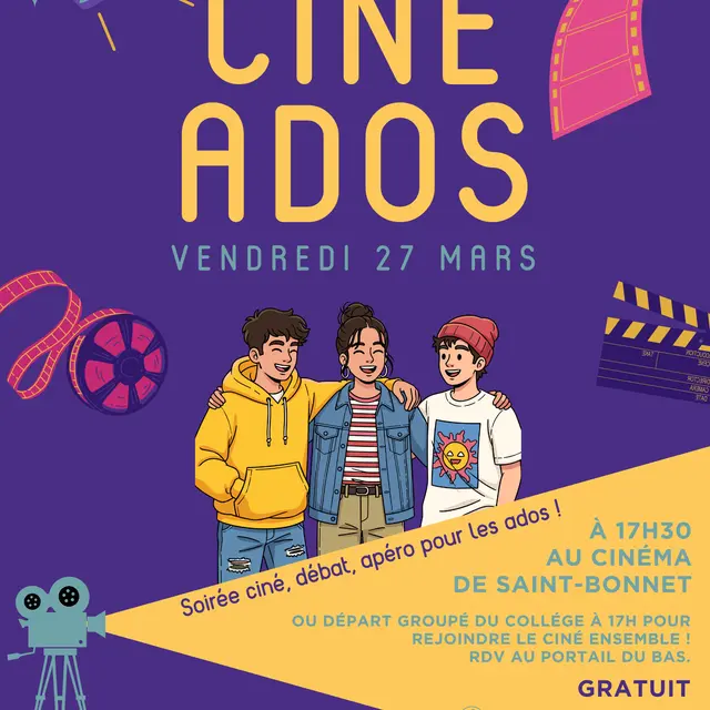 Fête du court métrage 2026, au cinéma de St Bonnet