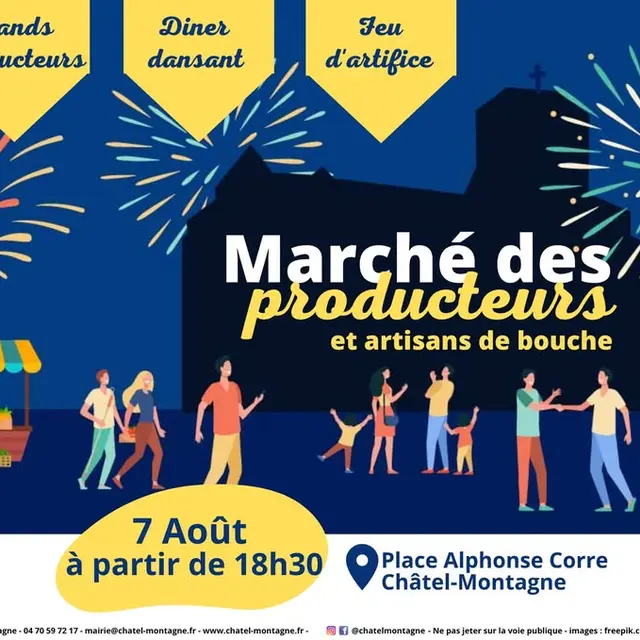 Marché des producteurs_Châtel-Montagne