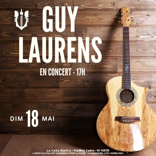 Guy Laurens en concert - La Casa Bianca_Punaauia