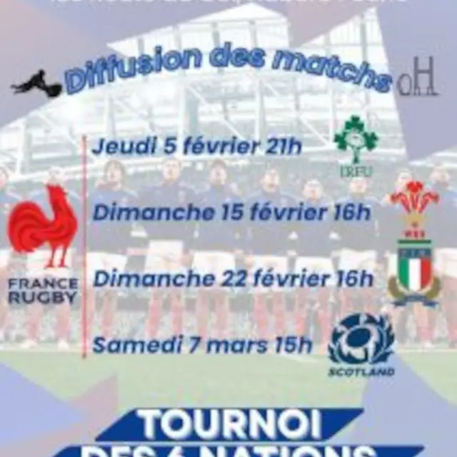 Diffusion Match Rugby - Tournoi 6 Nations_Habère-Poche