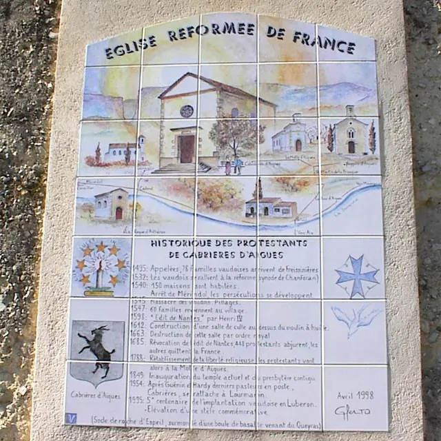 Cartel Vaudois Cabrières d'Aigues