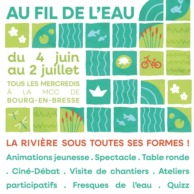 [Les Mercredis au fil de l'eau] le 11 juin : expériences et ateliers !!_Bourg-en-Bresse