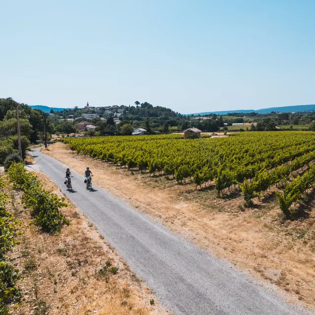 Paysage Luberon à vélo