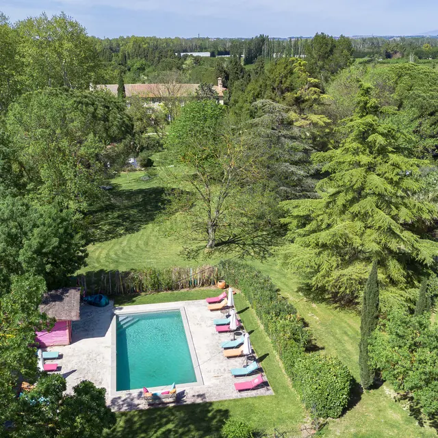 Vue aérienne du Domaine