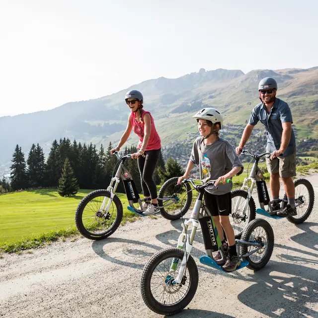 Trottinettes à Verbier