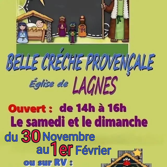 Belle crèche Provençale - Exposition_Lagnes