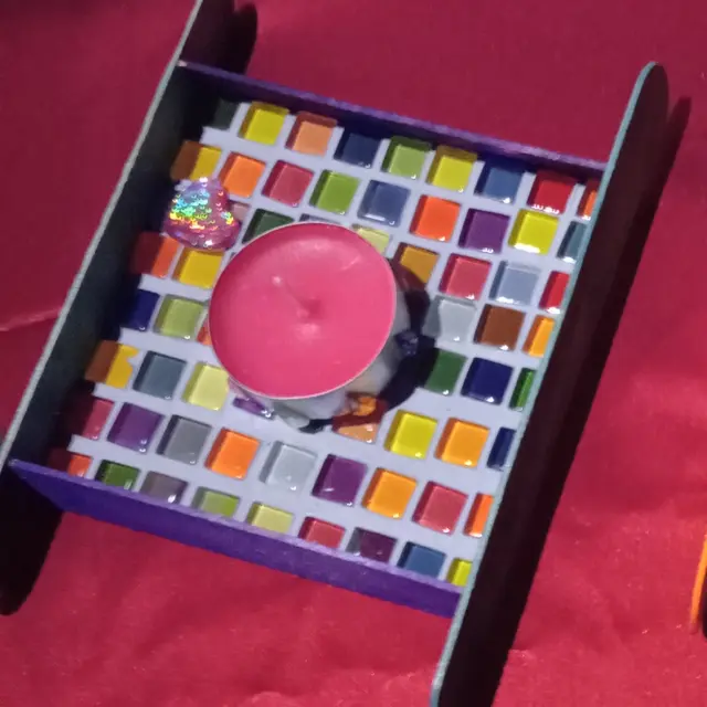 Atelier créatif : Bougeoir en mosaïque_Morzine