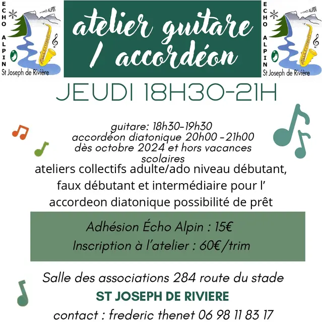 Atelier guitare et accordéon