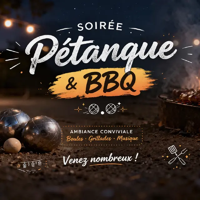 Pétanque nocturne & Barbecue_La Brigue