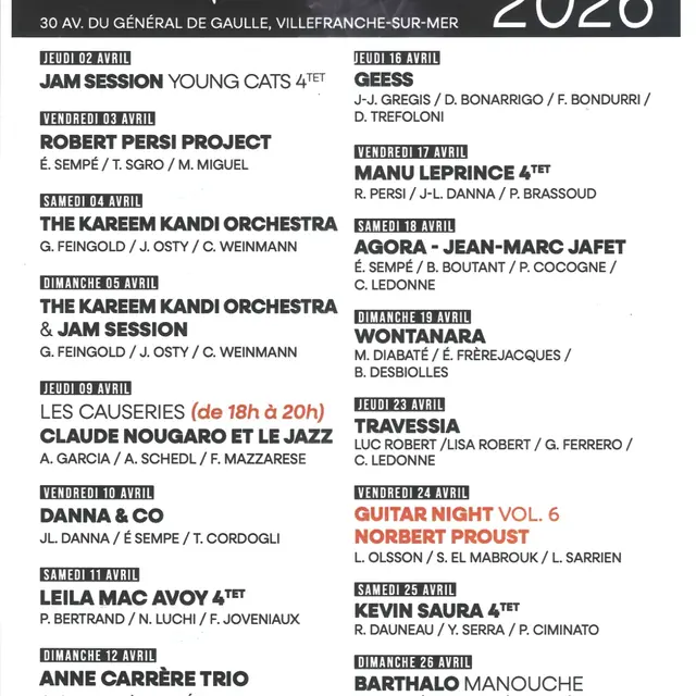 Concerts à la Trinquette Jazz Club_Villefranche-sur-Mer