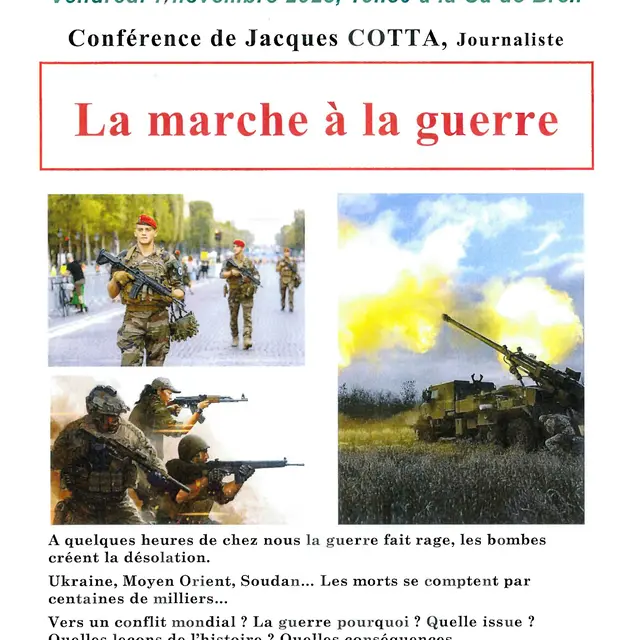 Université populaire : La marche à la guerre_Breil-sur-Roya