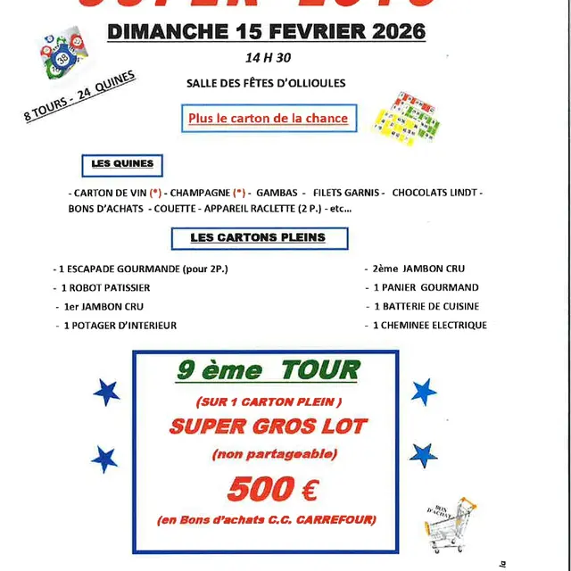 Super Loto de l'Association Ollioules d'Abord_Ollioules