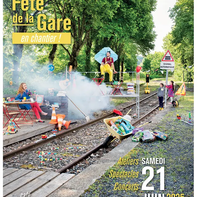 Affiche de la Fête de la Gare 2025