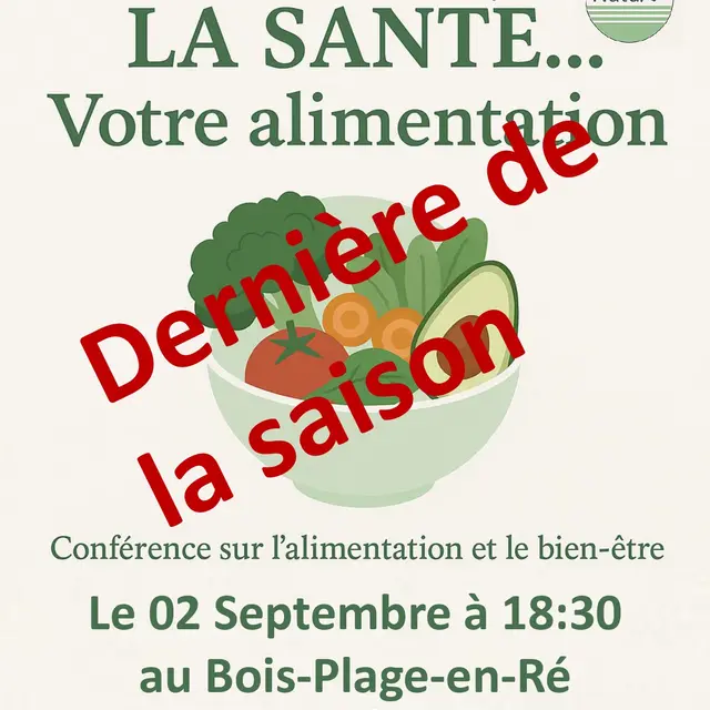 Conférence santé, alimentation par Natu Ré_Le Bois-Plage-en-Ré