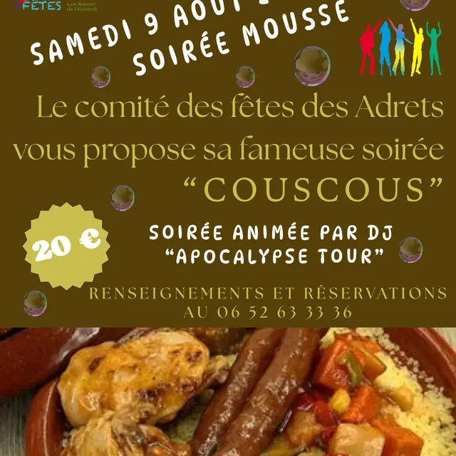 Soirée couscous_Les Adrets-de-l'Estérel