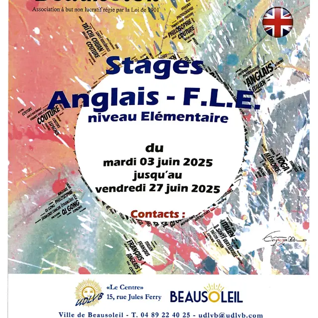 Stage anglais - FLE_Beausoleil
