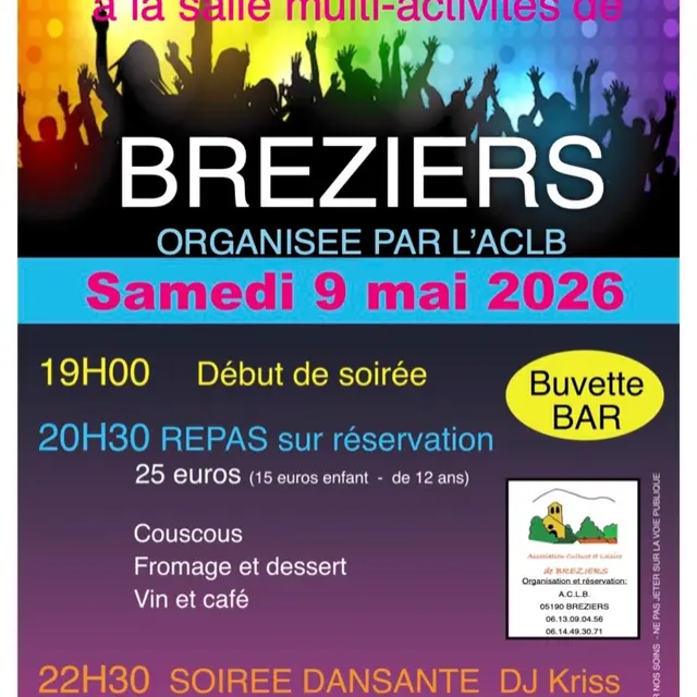 Grande soirée dansante avec DJ_Bréziers