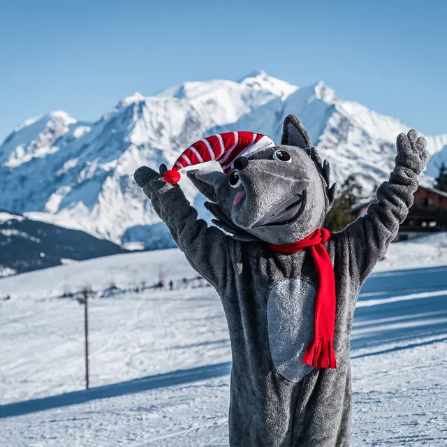 Pot de bienvenue sur le front de neige_Combloux