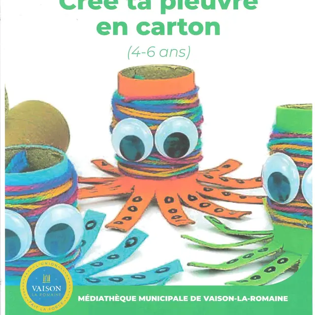 Atelier crée ta pieuvre en carton_Vaison-la-Romaine