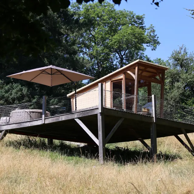 La Cabane étoilée et son spa