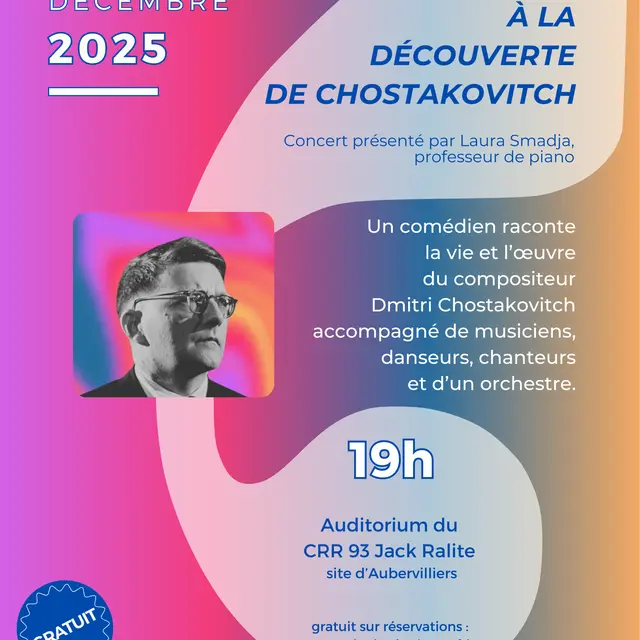 Concert - Chostakovitch, l'artiste face à son destin_Aubervilliers