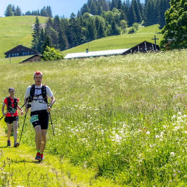 Parcours trail Le Lachat depuis Crest-Voland
