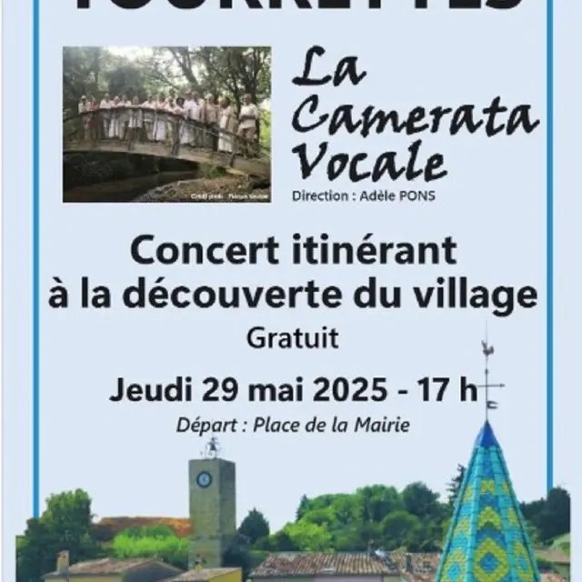 Concert itinérant de la Camerata Vocale-GRATUIT_Tourrettes