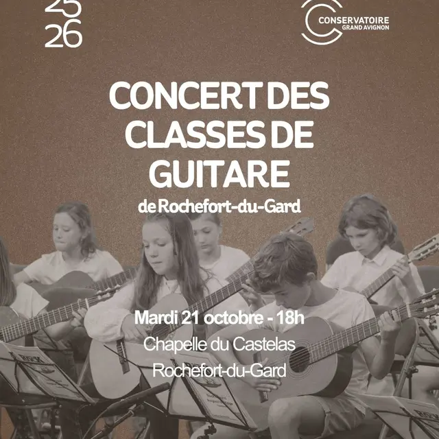 Concert des classes de guitare_Rochefort-du-Gard