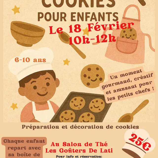 Atelier cookies - 'Les goûters de Lati'_Monteux